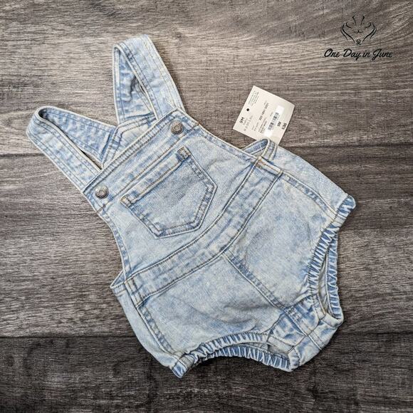 Okie Dokie Bailey Wash Overalls Size 9M (16-20 lbs) - Picture 1 of 2